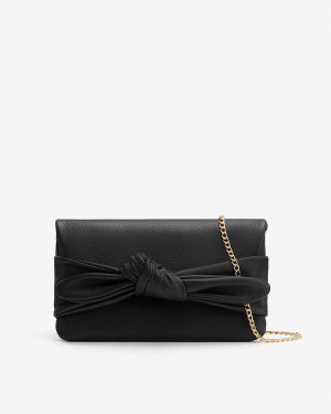 Cuyana Bow Unterarmtasche-Taschen Damen Schwarz | BFS1094QZ