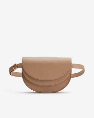 Cuyana Double Moon Gürteltasche Damen Khaki | CIW4380GQ