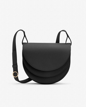 Cuyana Double Moon Satteltaschen Damen Schwarz | XTF4877HI