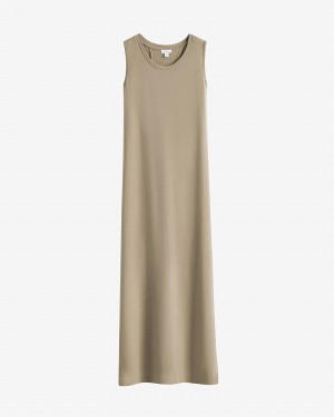 Cuyana Drape-Back Kleid Damen Grün | CUB2051UB