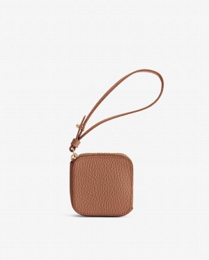 Cuyana Leder Airpod Koffertasche Damen Braun | RFM7528LO