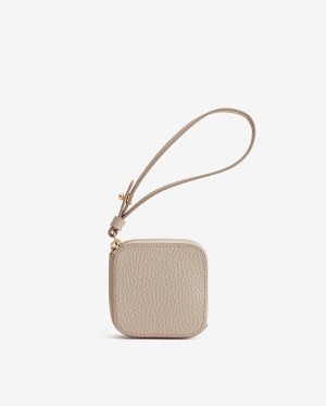 Cuyana Leder Airpod Koffertasche Damen Grau | UPR8799NO