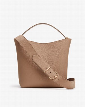 Cuyana Linea Bucket Tasche Damen Khaki | EIC6218FQ