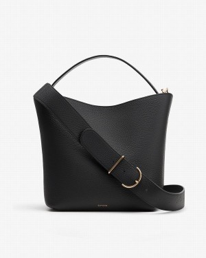 Cuyana Linea Bucket Tasche Damen Schwarz | IXD2829GZ