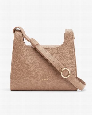 Cuyana Mini Double Loop Schultertaschen Damen Khaki | GFH188DE