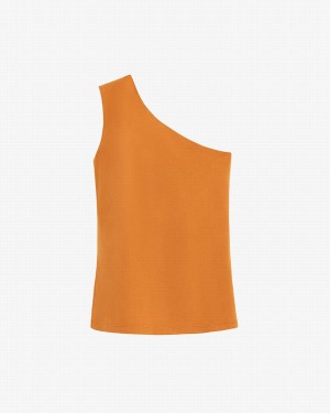 Cuyana One Shoulder Top Muskelshirt Damen Gelb | EFM10084WB