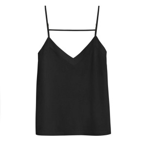 Cuyana Organic Pima Cami Muskelshirt Damen Schwarz | LDG5364NI