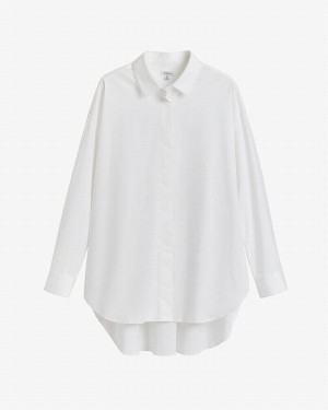 Cuyana Poplin Oversized Hemd Damen Weiß | BDG4100AR