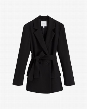 Cuyana Relaxed Blazer Damen Schwarz | SPA7057LP