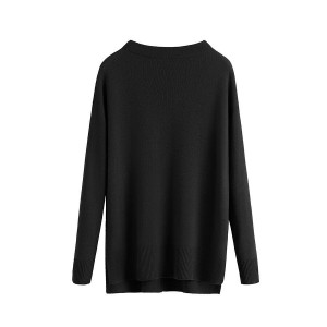 Cuyana Single-Origin Cashmere Funnel Neck Pullover Damen Schwarz | USS2392VT