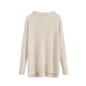 Cuyana Single-Origin Cashmere Funnel Neck Pullover Damen Weiß | NMM9882FY