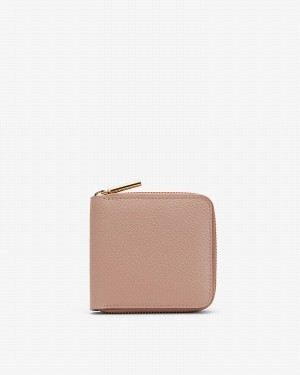 Cuyana Small Klassische Zip Around Geldbörse Damen Rosa | IOT5170ZC