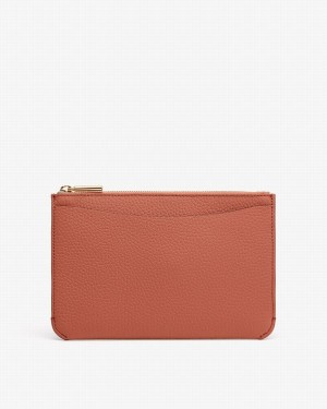 Cuyana System Reißverschluss Beuteltasche Damen Rot Braun | JEZ3972TX