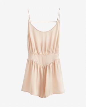 Cuyana Washable Charmeuse Sleep Jumpsuit Damen Weiß Weiß | MOF5259EI