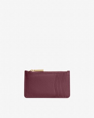 Cuyana Zip Kartenhalter Damen Bordeaux | GJM360SC