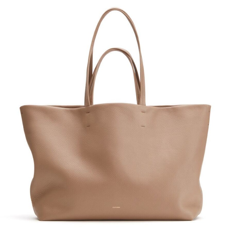 Cuyana Klassische Easy Tragetaschen Damen Khaki | YDL334TH