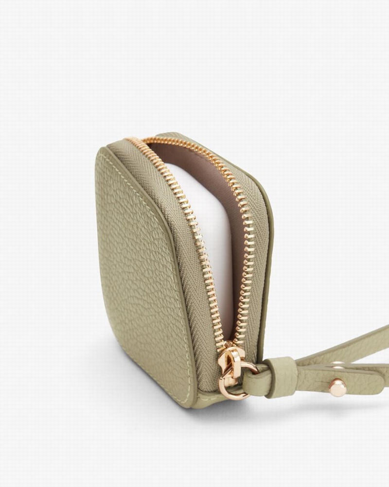 Cuyana Leder Airpod Koffertasche Damen Grün | FKM740KC