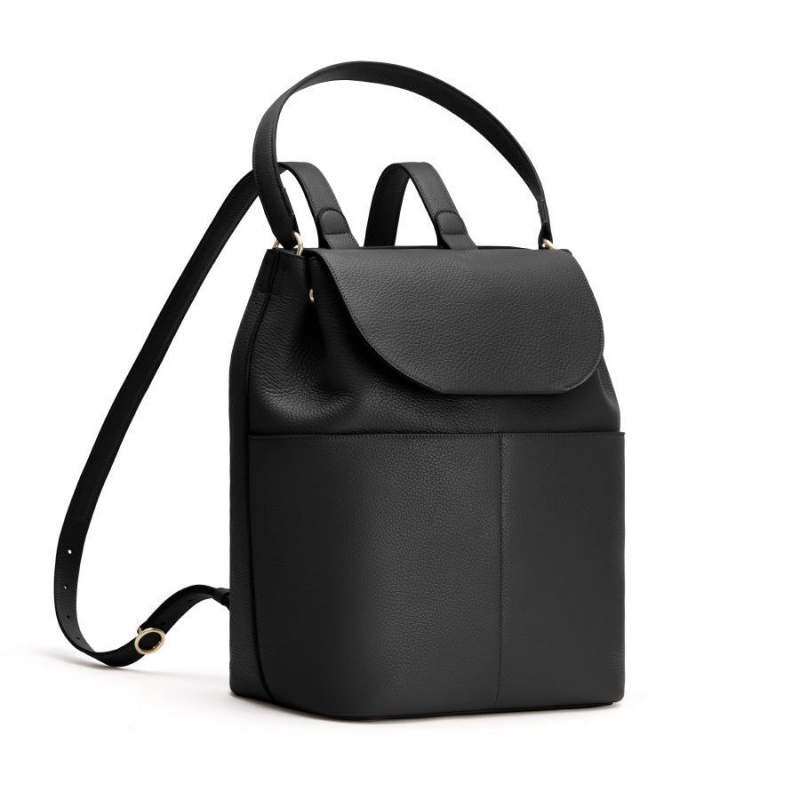 Cuyana Leder Rucksäcke Damen Schwarz | XBB5512XZ