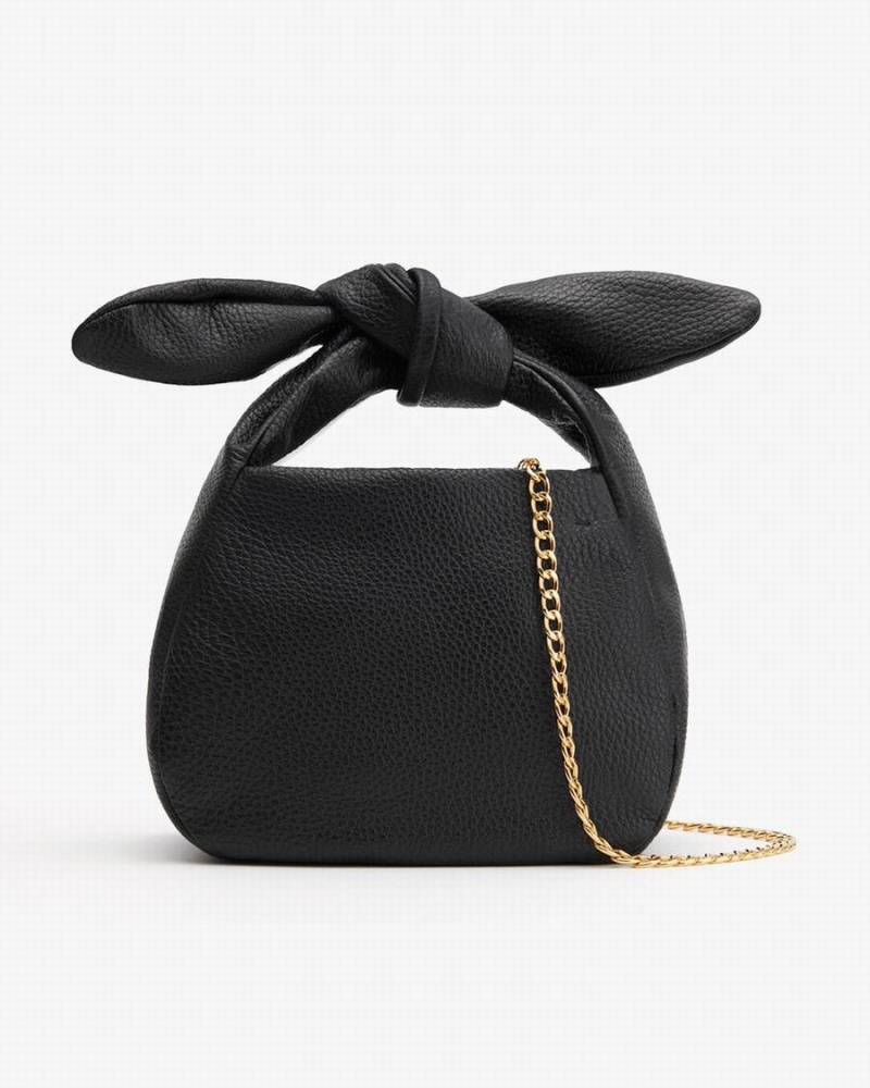 Cuyana Mini Bow Schultertaschen Damen Schwarz | OMY6595IH