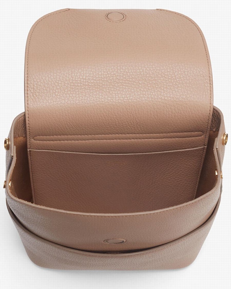 Cuyana Mini Leder Rucksäcke Damen Khaki | MDA8682AP