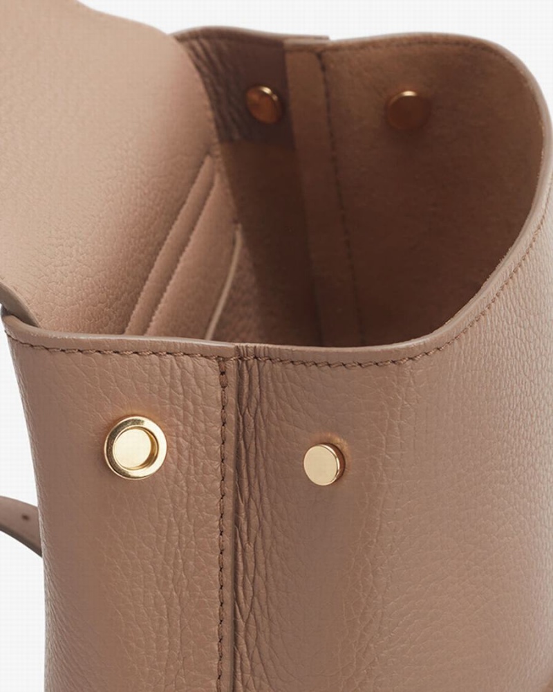 Cuyana Mini Leder Rucksäcke Damen Khaki | MDA8682AP