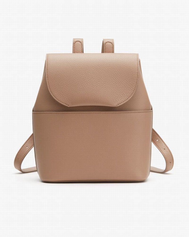 Cuyana Mini Leder Rucksäcke Damen Khaki | MDA8682AP