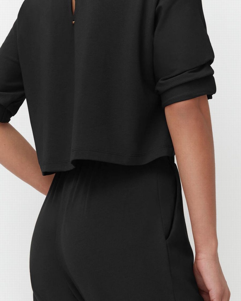 Cuyana Open-Back Kleid Damen Schwarz | LFA7844VU