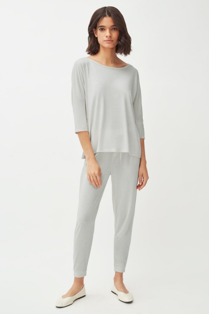 Cuyana Organic Pima Tapered Hose Damen Grau | WSE7245YK