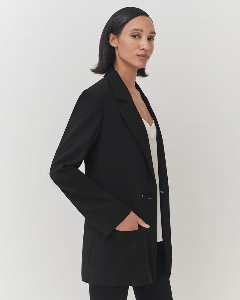 Cuyana Relaxed Blazer Damen Schwarz | SPA7057LP