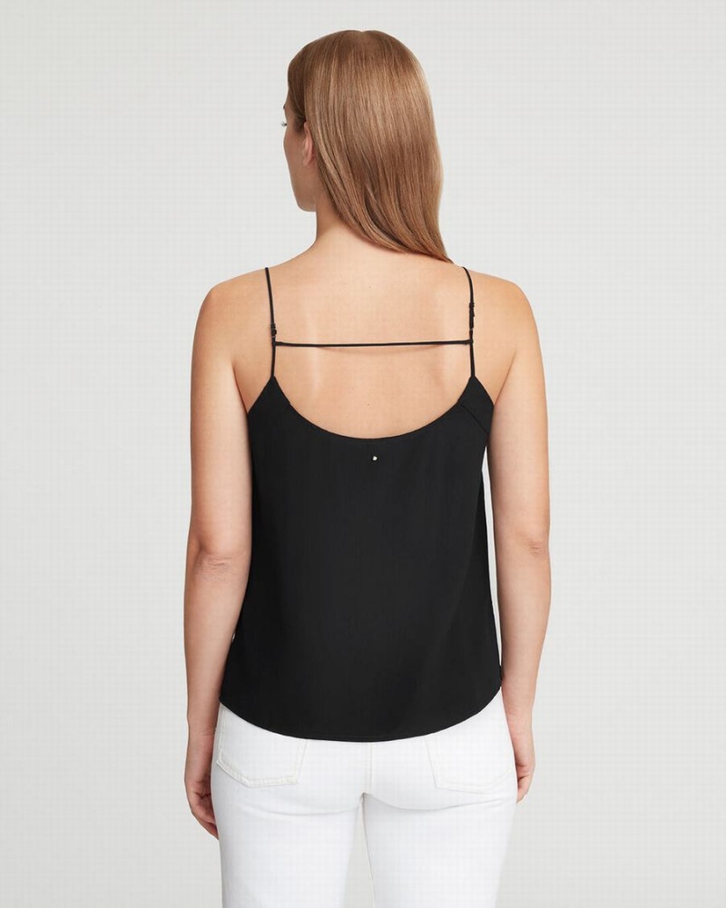 Cuyana Silk Cami Muskelshirt Damen Schwarz | DLZ120EP