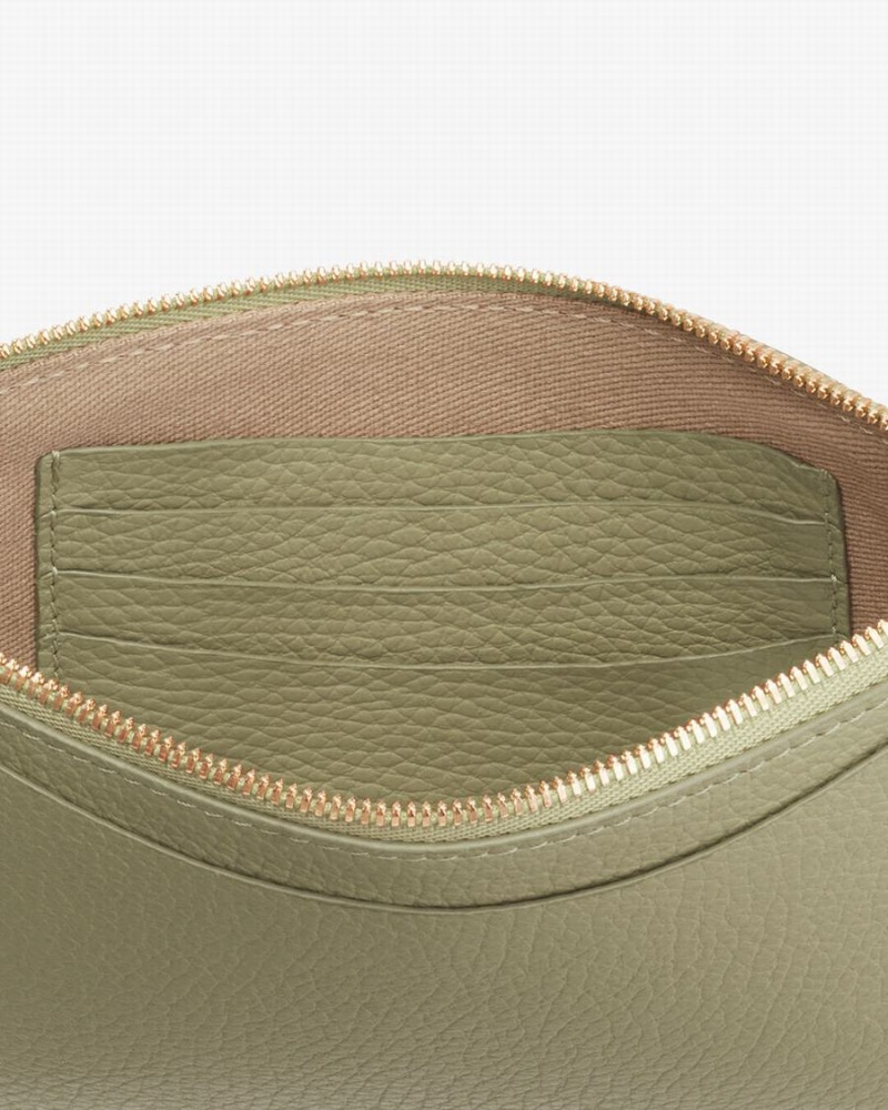 Cuyana Slim Wristlet Geldbörse Damen Grün | SMF3968AR