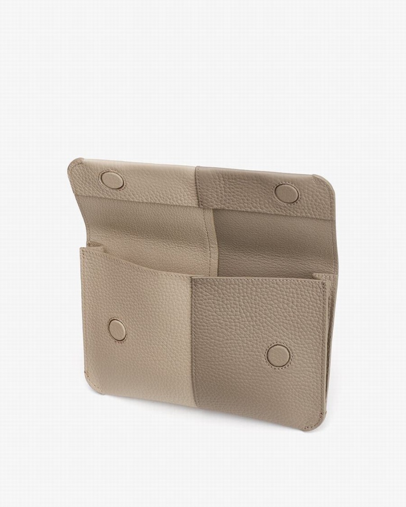 Cuyana System Flap Unterarmtasche-Taschen Damen Grau | HWZ4167IJ