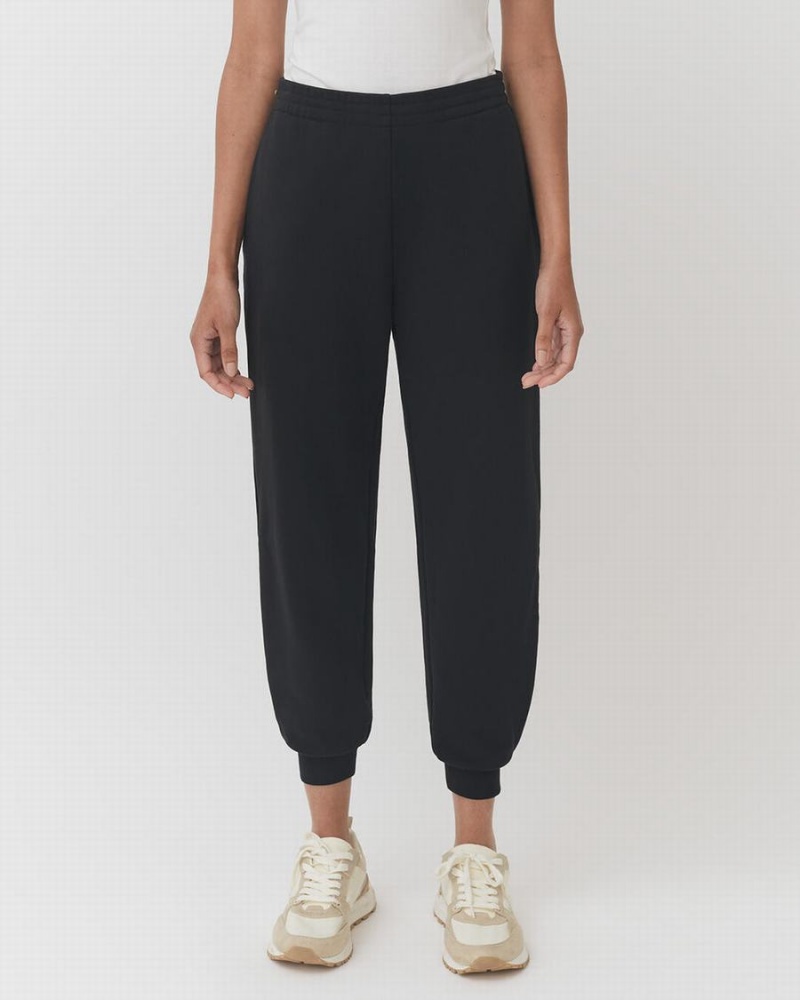 Cuyana Terry Sculpted Jogginghose Damen Schwarz | XKE1372PF