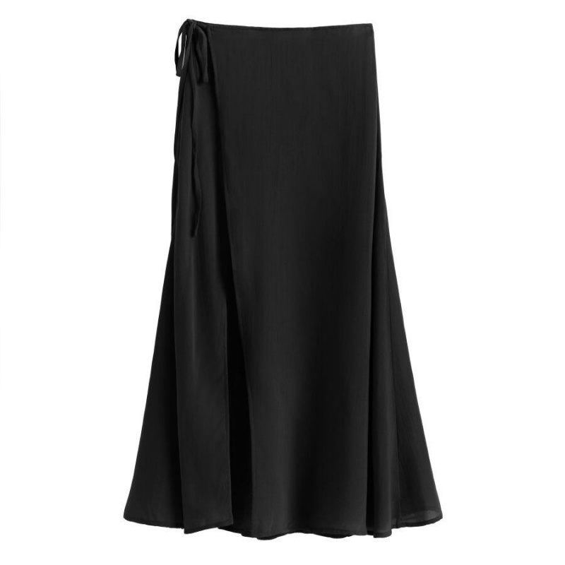 Cuyana Wrap Maxi Cover Up GolfSkirts Damen Schwarz | QNU3484IF