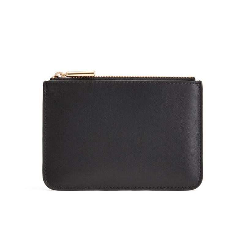 Cuyana Zero Waste Slim Leder Beuteltasche Damen Schwarz | FFP672GS