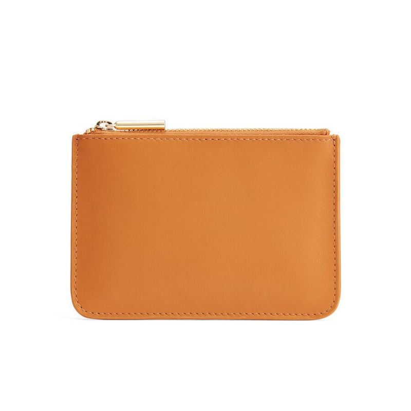 Cuyana Zero Waste Slim Leder Beuteltasche Damen Gelb | WQU6925GR